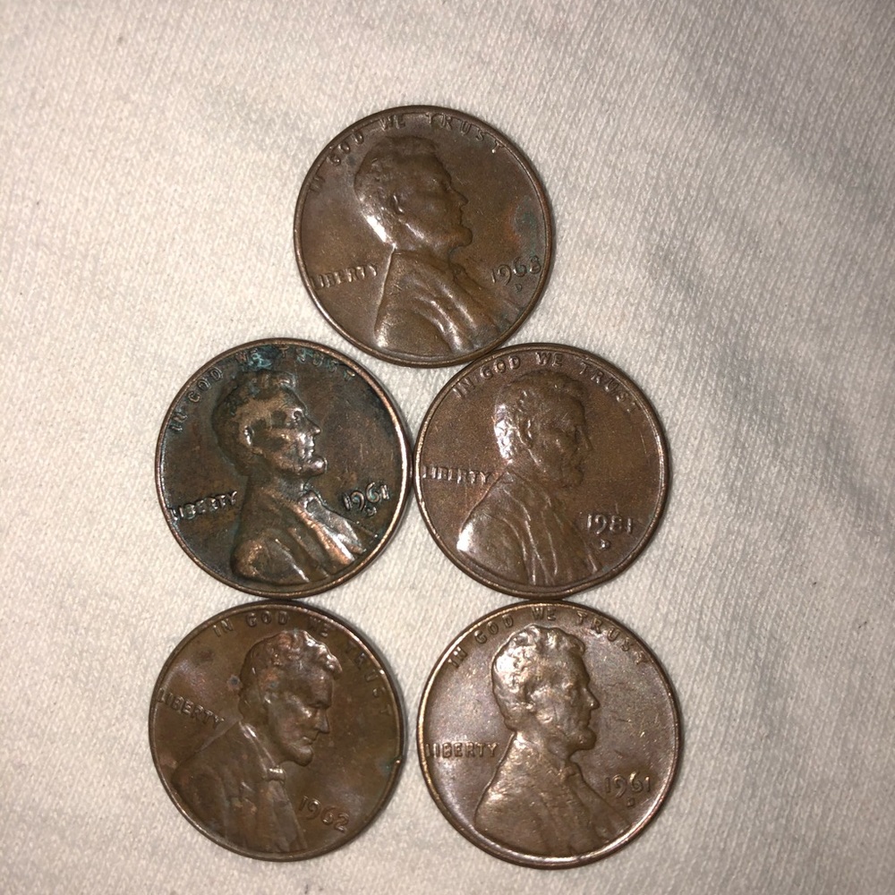 5 pennies